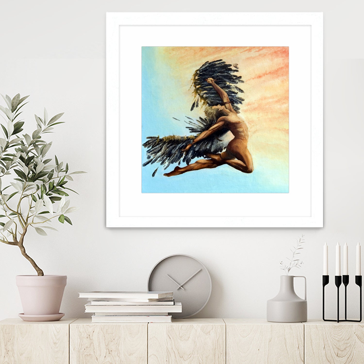 Icarus Descending by michael jon on GIANT ART - pink digital painting