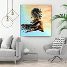 Icarus Descending by michael jon on GIANT ART - pink digital painting