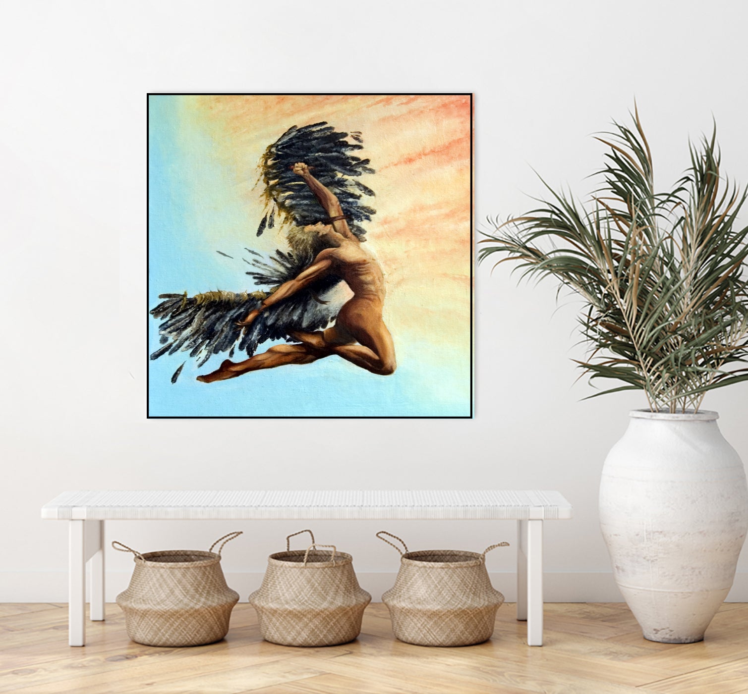 Icarus Descending by michael jon on GIANT ART - pink digital painting