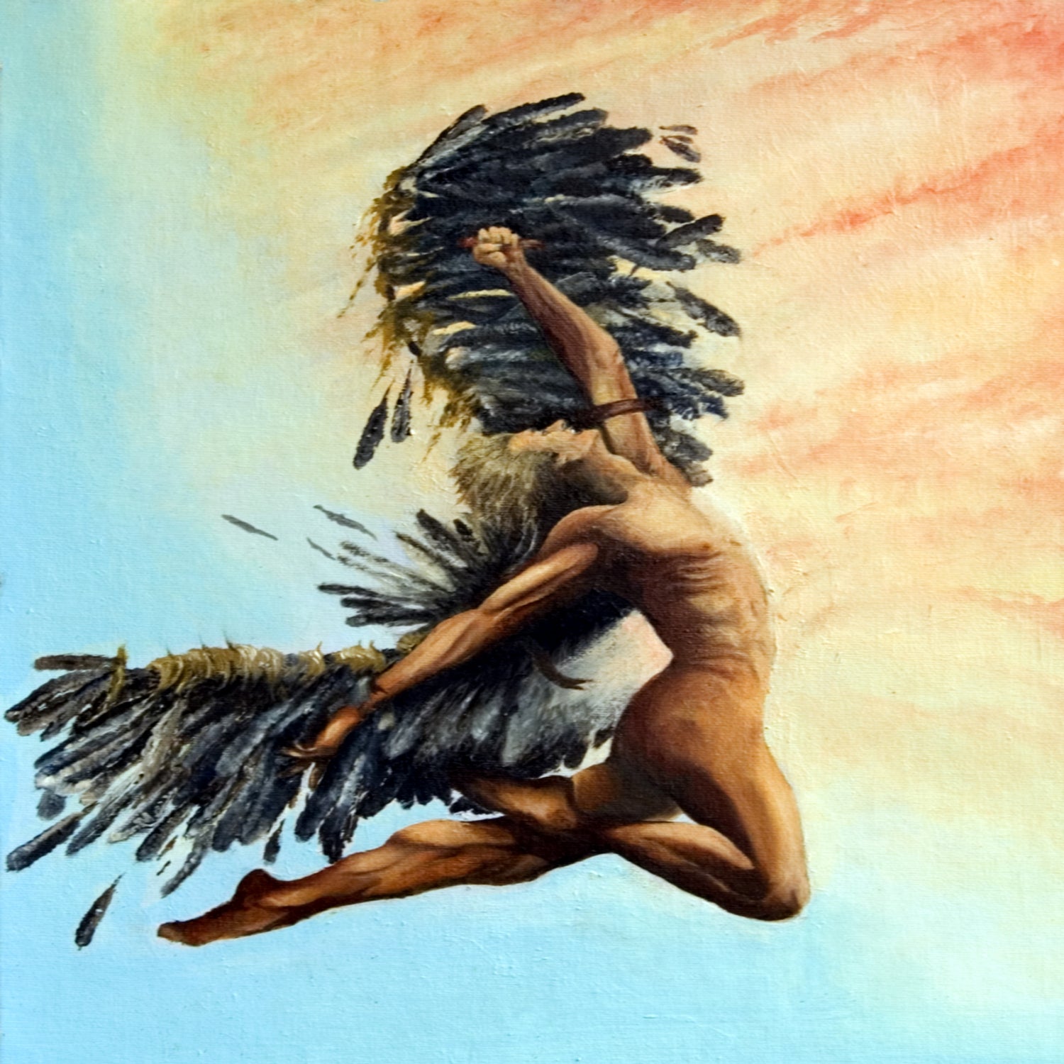 Icarus Descending by michael jon on GIANT ART - pink digital painting