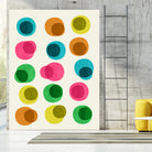 An Array of Circles by Trevor May on GIANT ART - pink digital painting