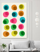 An Array of Circles by Trevor May on GIANT ART - pink digital painting