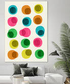 An Array of Circles by Trevor May on GIANT ART - pink digital painting