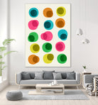 An Array of Circles by Trevor May on GIANT ART - pink digital painting