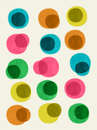 An Array of Circles by Trevor May on GIANT ART - pink digital painting