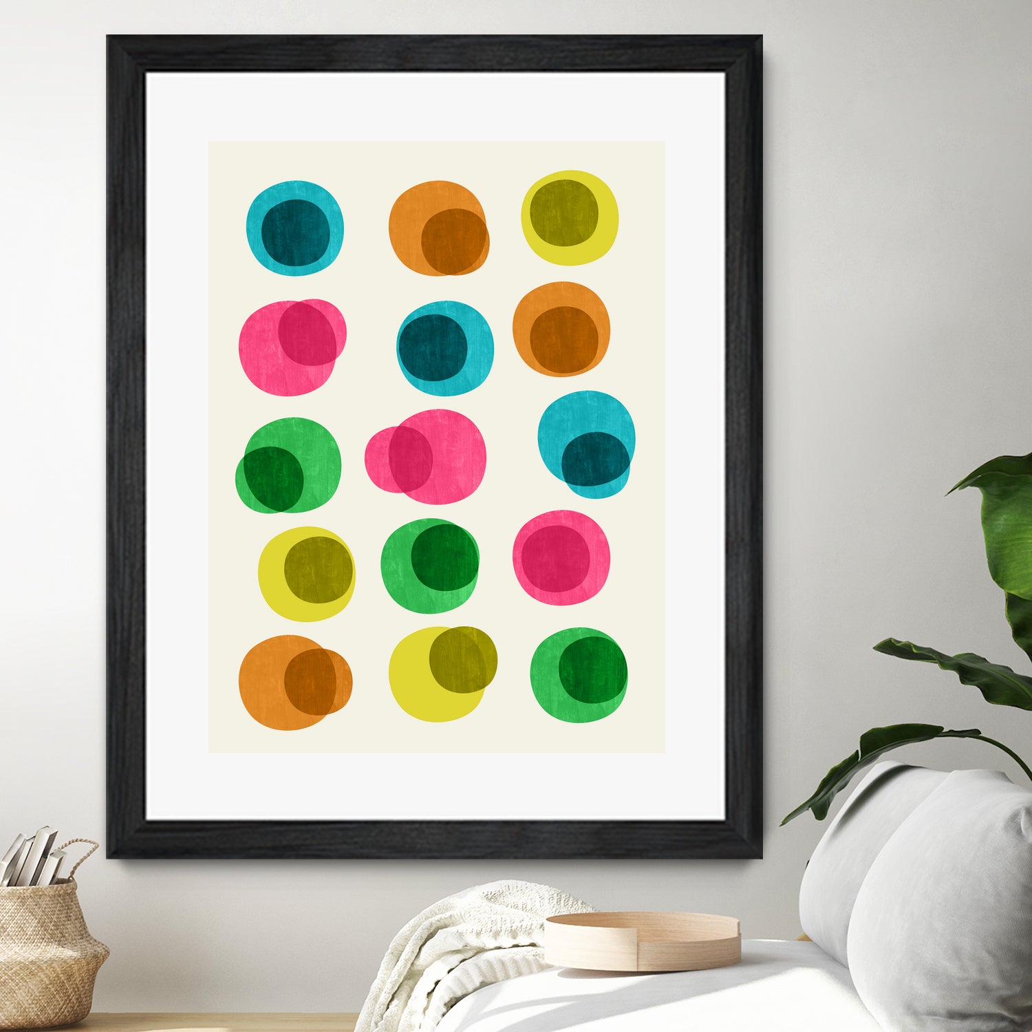 An Array of Circles by Trevor May on GIANT ART - pink digital painting