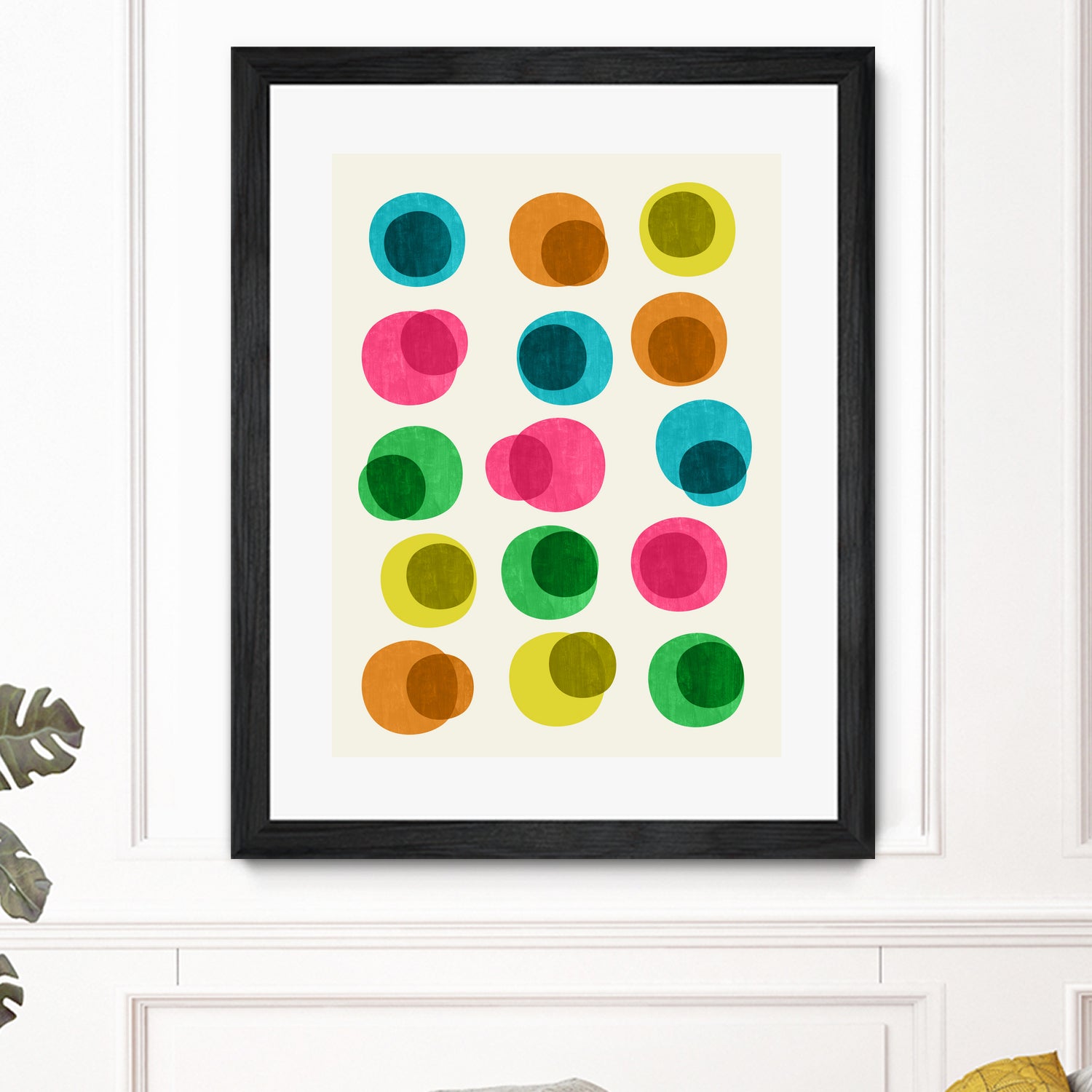 An Array of Circles by Trevor May on GIANT ART - pink digital painting