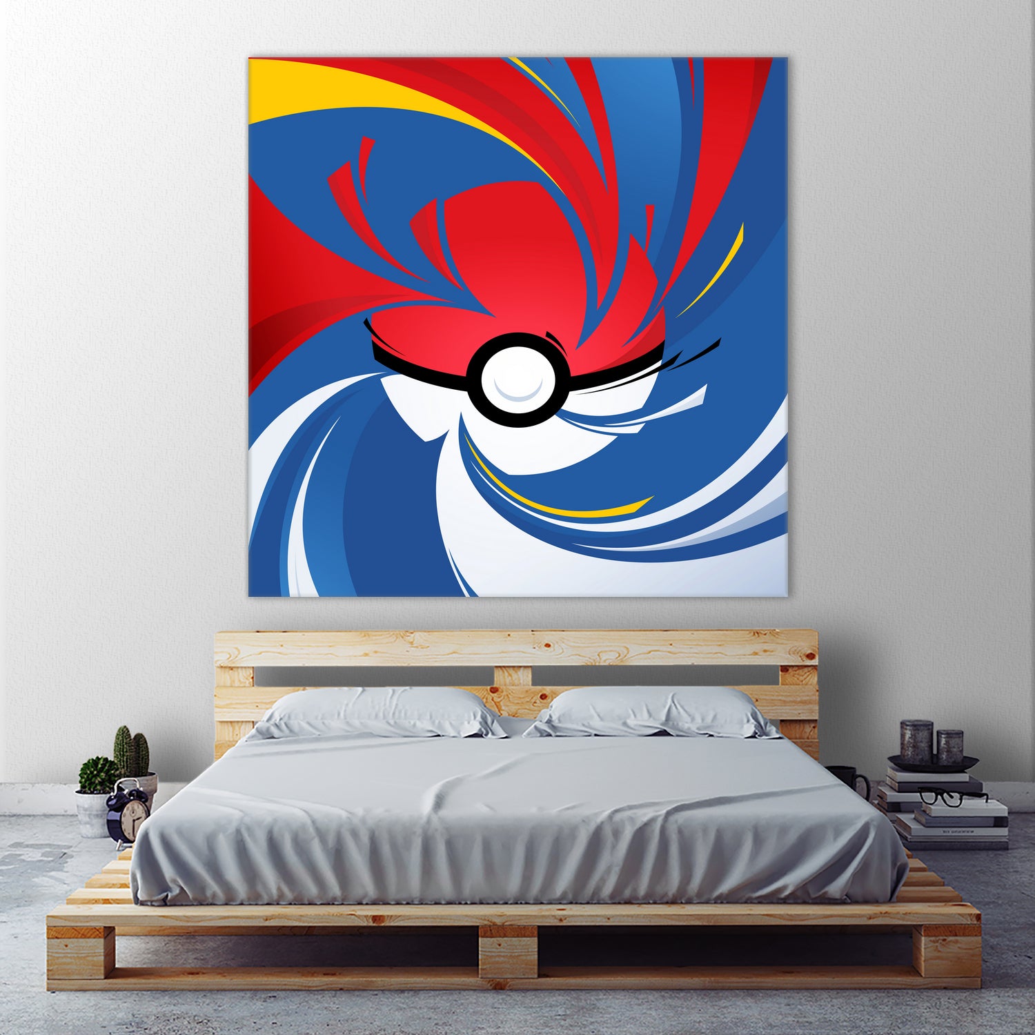 Pokemon Ball by Nikita Abakumov on GIANT ART - red vector illustration