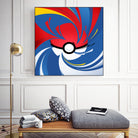 Pokemon Ball by Nikita Abakumov on GIANT ART - red vector illustration