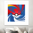 Pokemon Ball by Nikita Abakumov on GIANT ART - red vector illustration