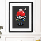 Poke Ball Go! by Vincent Trinidad on GIANT ART - gray digital painting