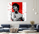 Bruce Lee by Nikita Abakumov on GIANT ART - red digital painting