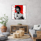 Bruce Lee by Nikita Abakumov on GIANT ART - red digital painting