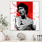 Bruce Lee by Nikita Abakumov on GIANT ART - red digital painting