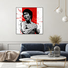 Bruce Lee by Nikita Abakumov on GIANT ART - red digital painting