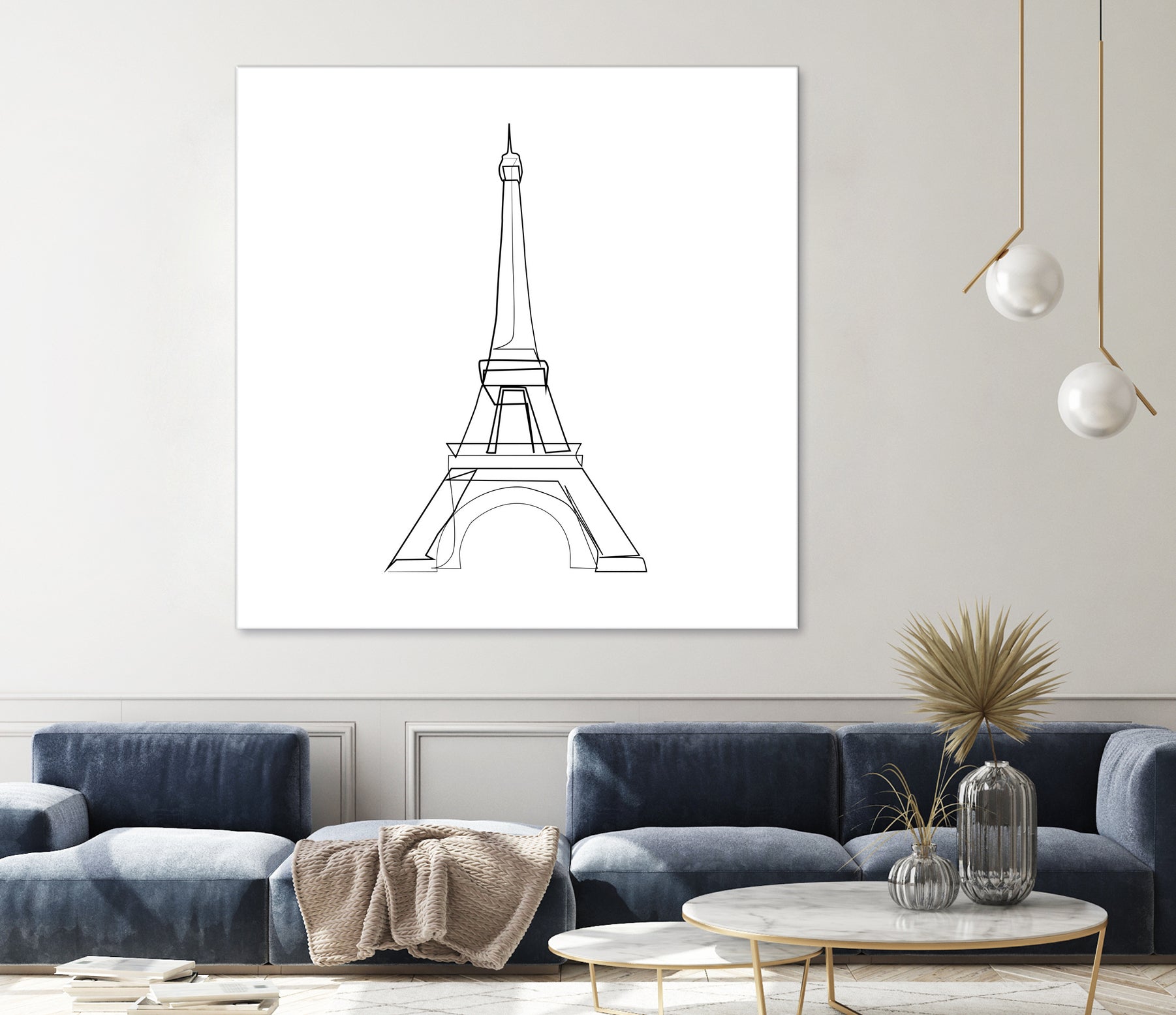 Eiffel Tower by Parinta Sofia Stefanopoulou on GIANT ART - white digital drawing