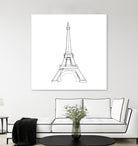 Eiffel Tower by Parinta Sofia Stefanopoulou on GIANT ART - white digital drawing