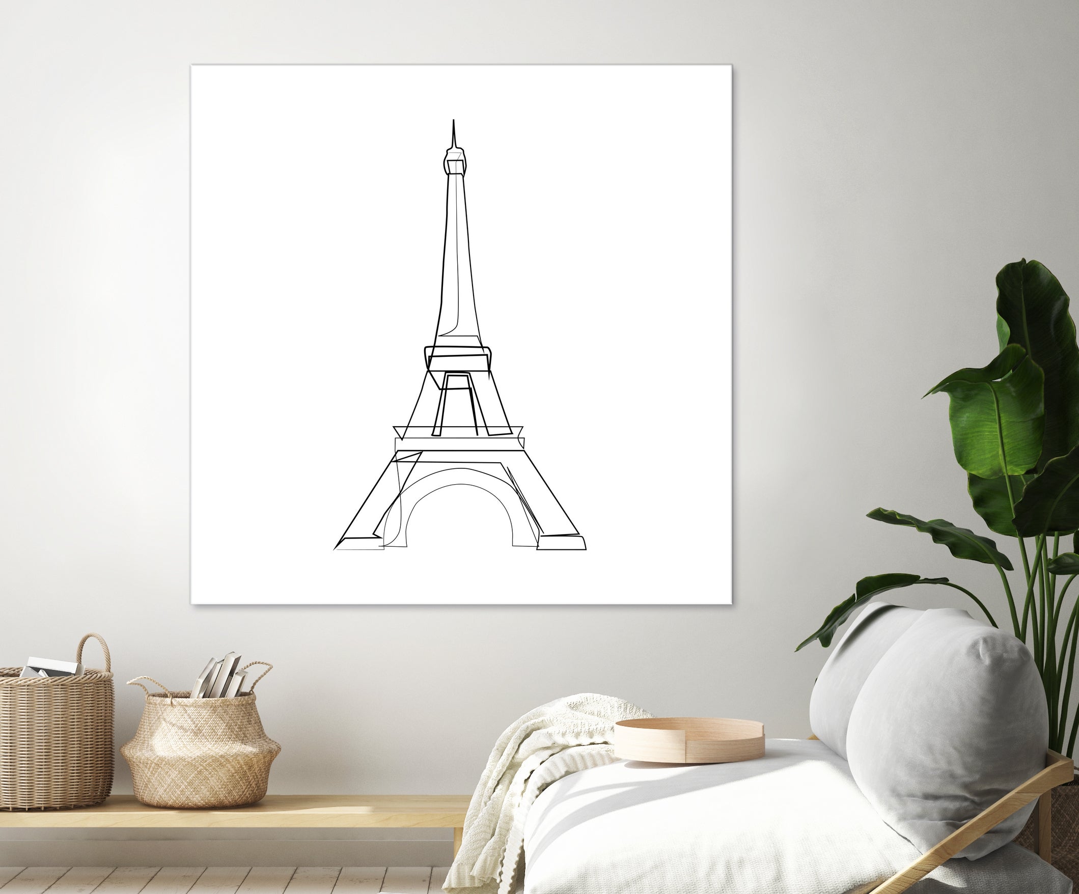 Eiffel Tower by Parinta Sofia Stefanopoulou on GIANT ART - white digital drawing