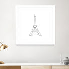 Eiffel Tower by Parinta Sofia Stefanopoulou on GIANT ART - white digital drawing