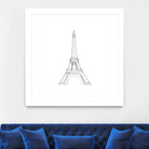 Eiffel Tower by Parinta Sofia Stefanopoulou on GIANT ART - white digital drawing