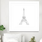 Eiffel Tower by Parinta Sofia Stefanopoulou on GIANT ART - white digital drawing