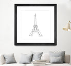 Eiffel Tower by Parinta Sofia Stefanopoulou on GIANT ART - white digital drawing