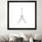 Eiffel Tower by Parinta Sofia Stefanopoulou on GIANT ART - white digital drawing