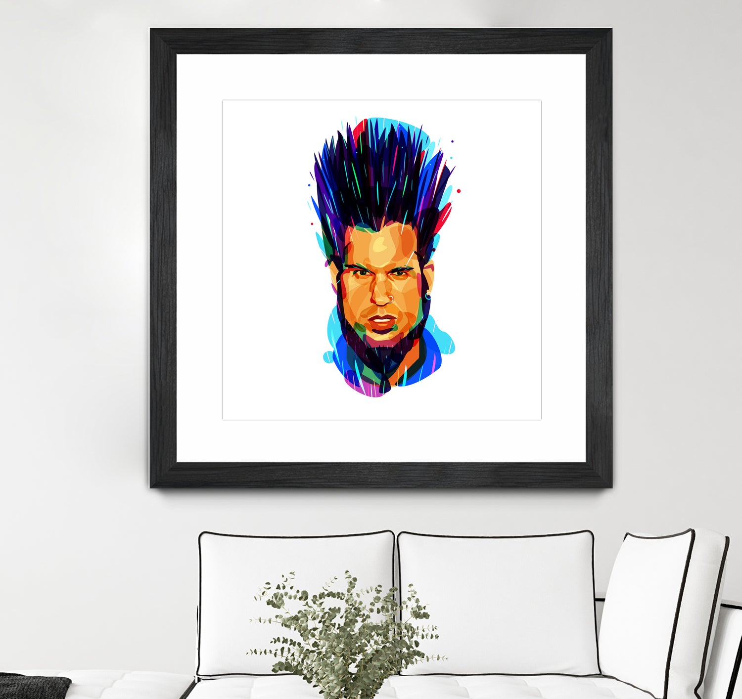 Wayne Static by Ilya Shapko on GIANT ART - blue digital drawing