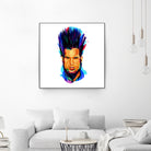 Wayne Static by Ilya Shapko on GIANT ART - blue digital drawing