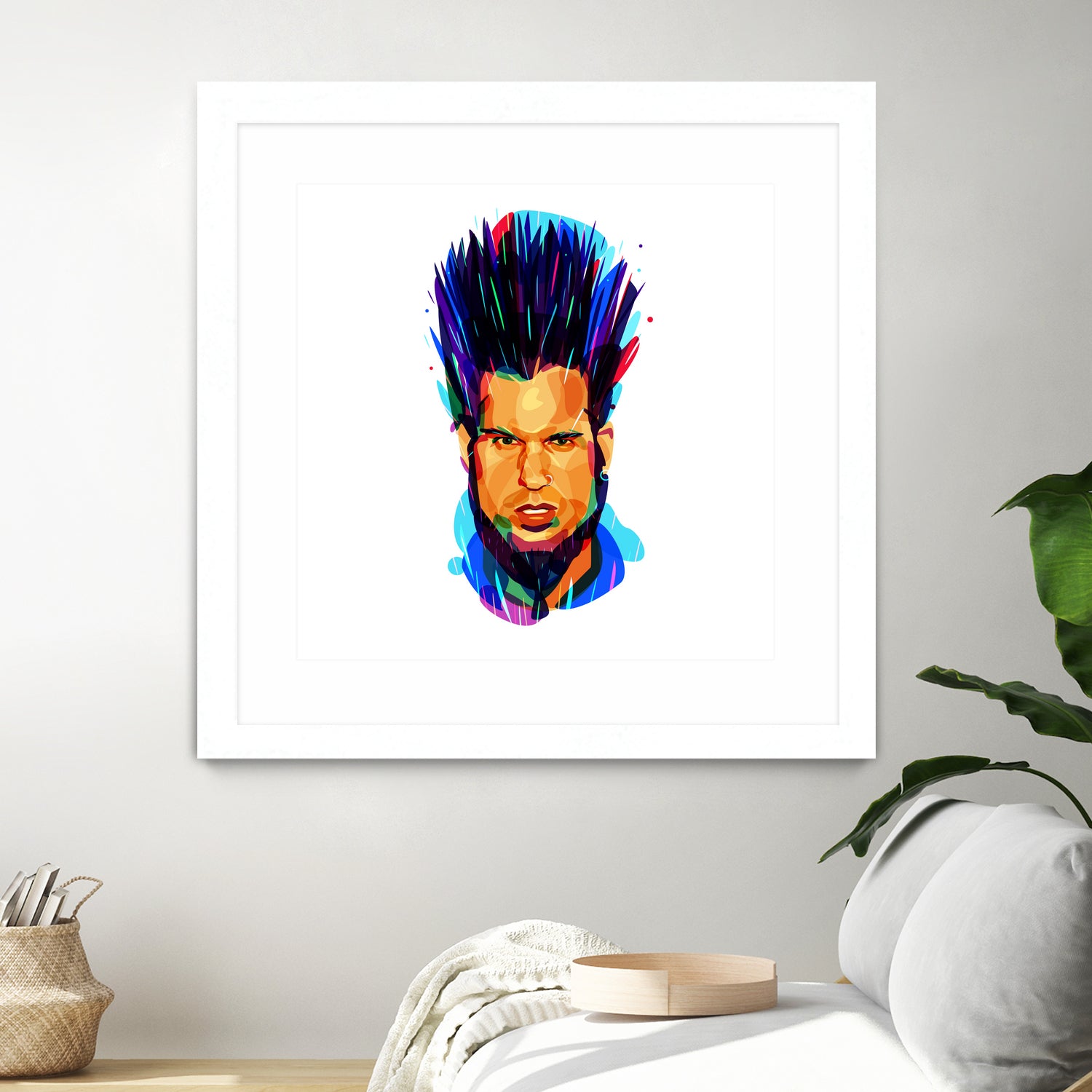 Wayne Static by Ilya Shapko on GIANT ART - blue digital drawing