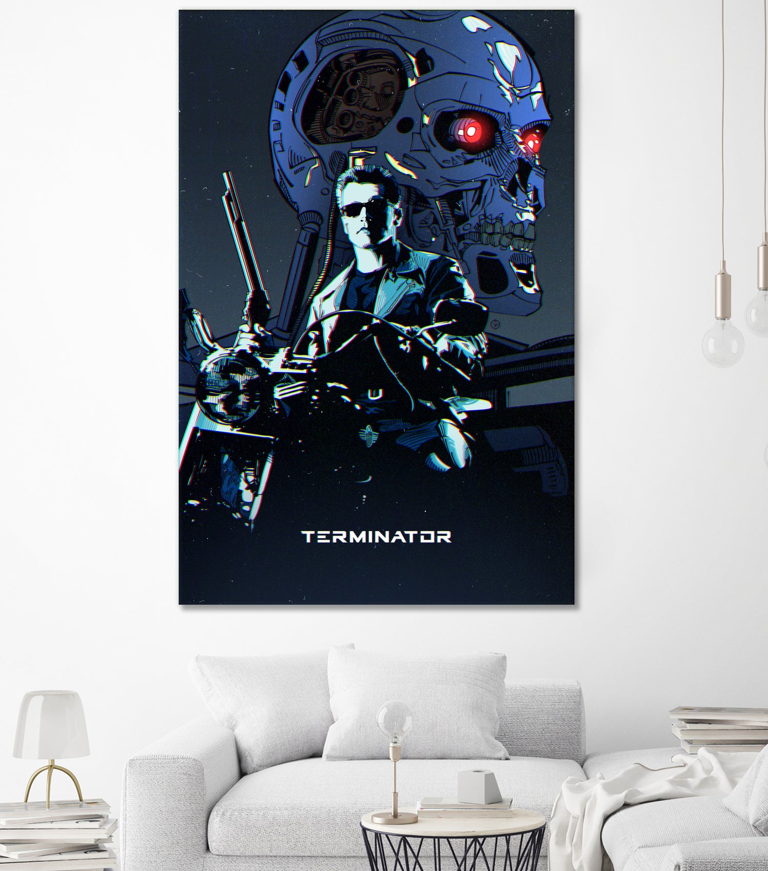 Terminator by Nikita Abakumov on GIANT ART - blue digital painting