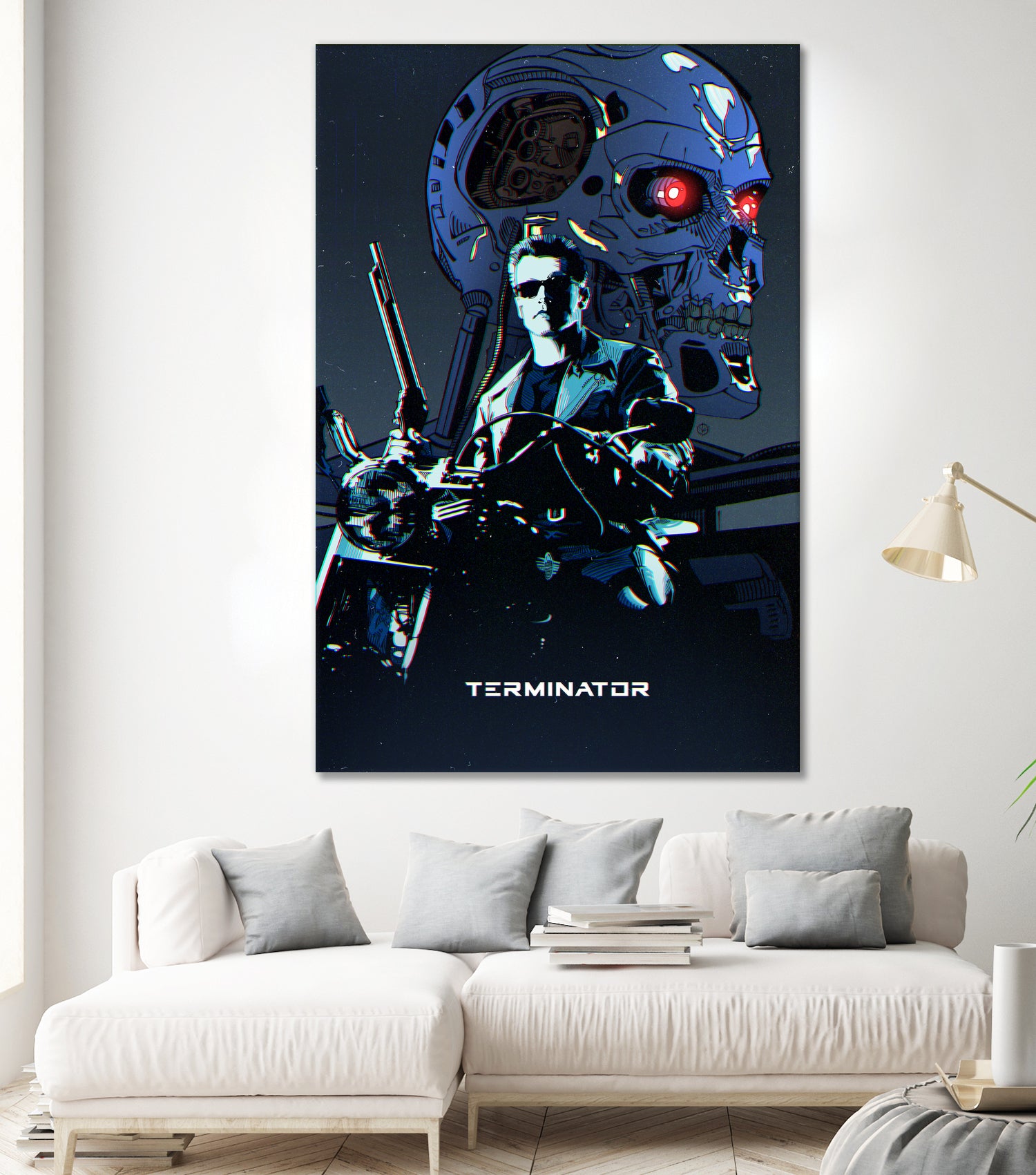 Terminator by Nikita Abakumov on GIANT ART - blue digital painting