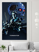 Terminator by Nikita Abakumov on GIANT ART - blue digital painting