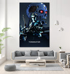 Terminator by Nikita Abakumov on GIANT ART - blue digital painting