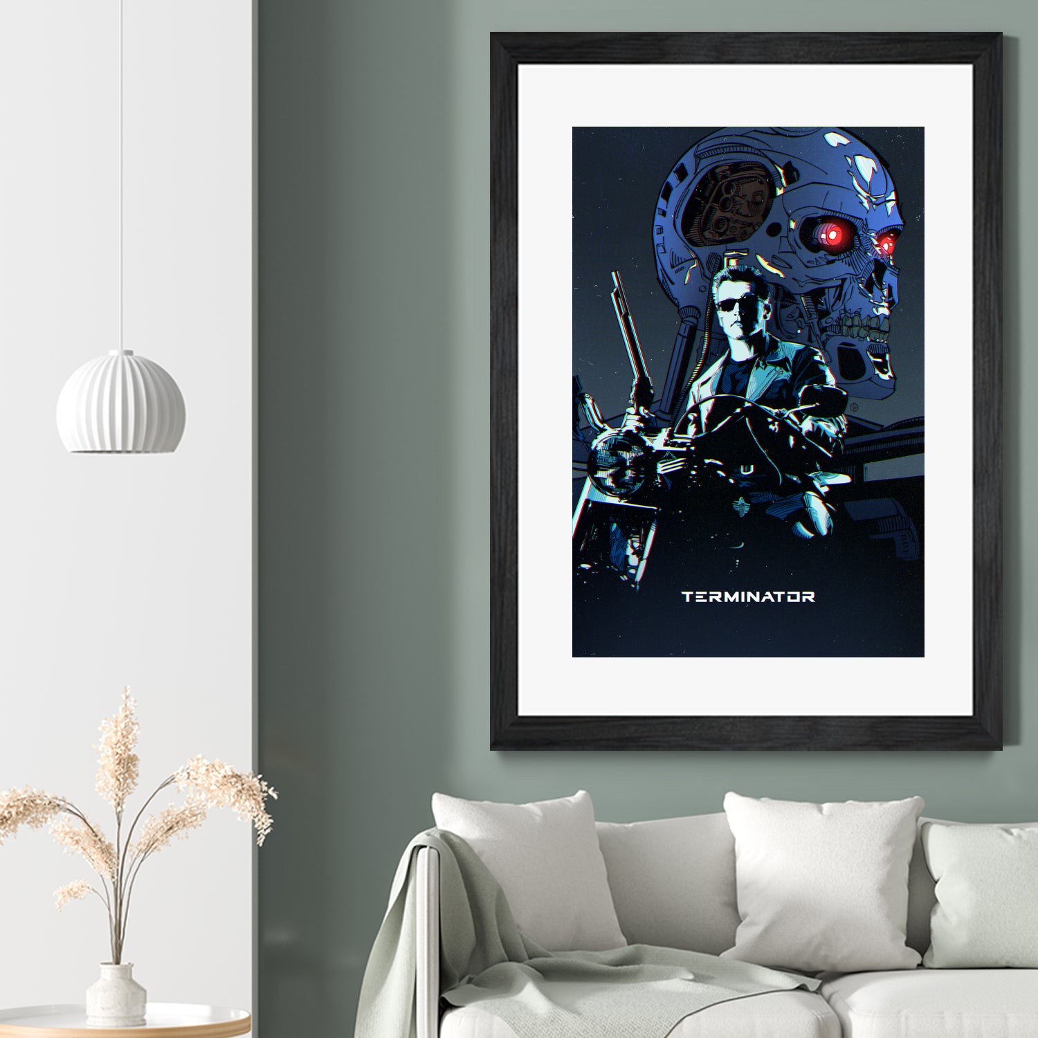 Terminator by Nikita Abakumov on GIANT ART - blue digital painting