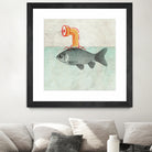 Periscope goldfish by Vin Zzep on GIANT ART - white digital painting