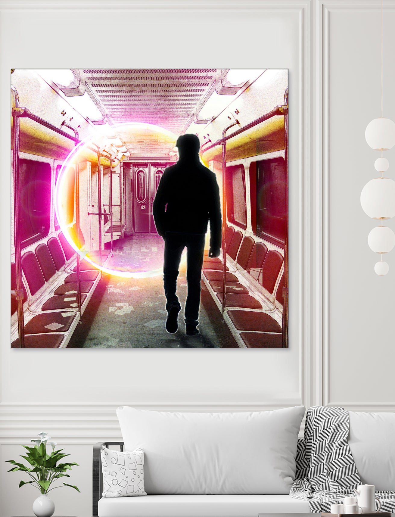 SUBWAY CAR 01 by Vin Zzep on GIANT ART - white digital painting