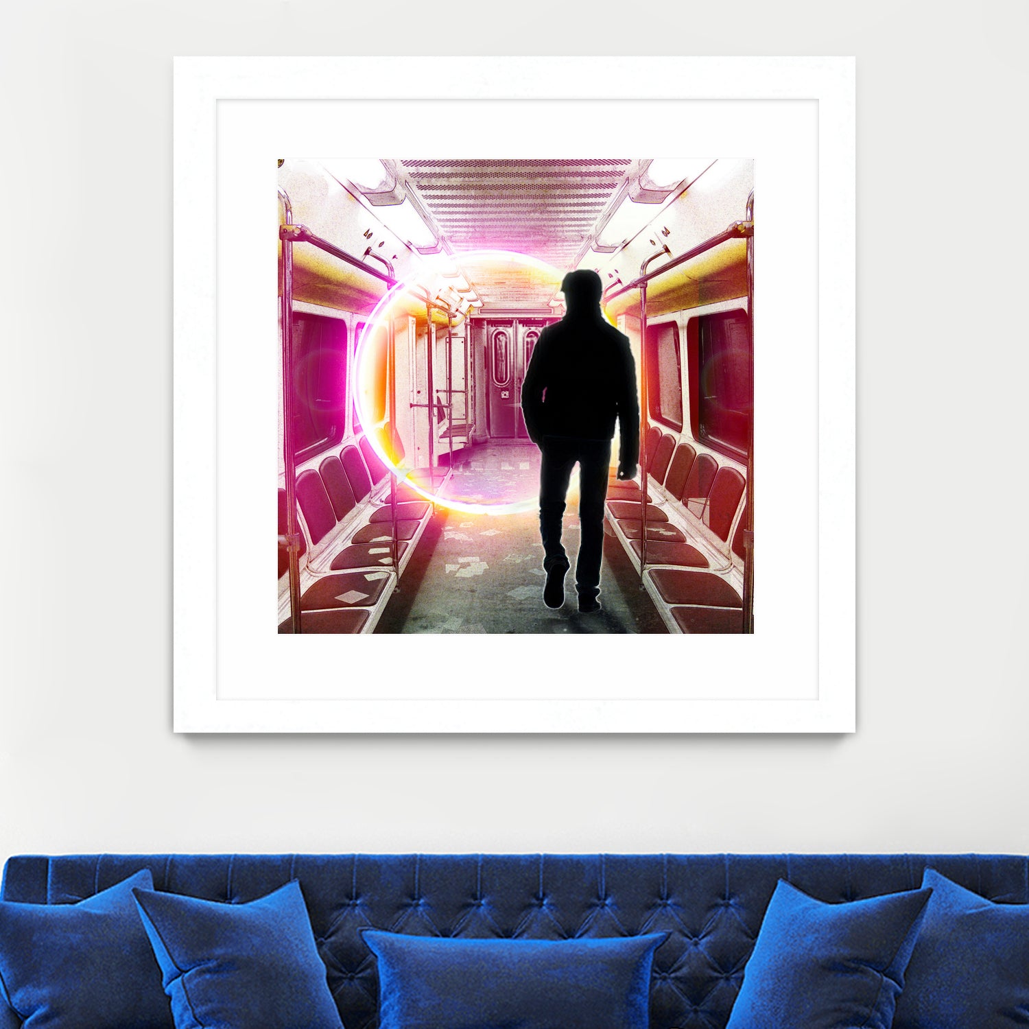 SUBWAY CAR 01 by Vin Zzep on GIANT ART - white digital painting