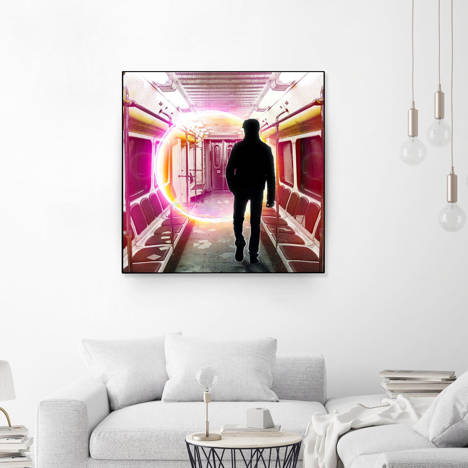 SUBWAY CAR 01 by Vin Zzep on GIANT ART - white digital painting