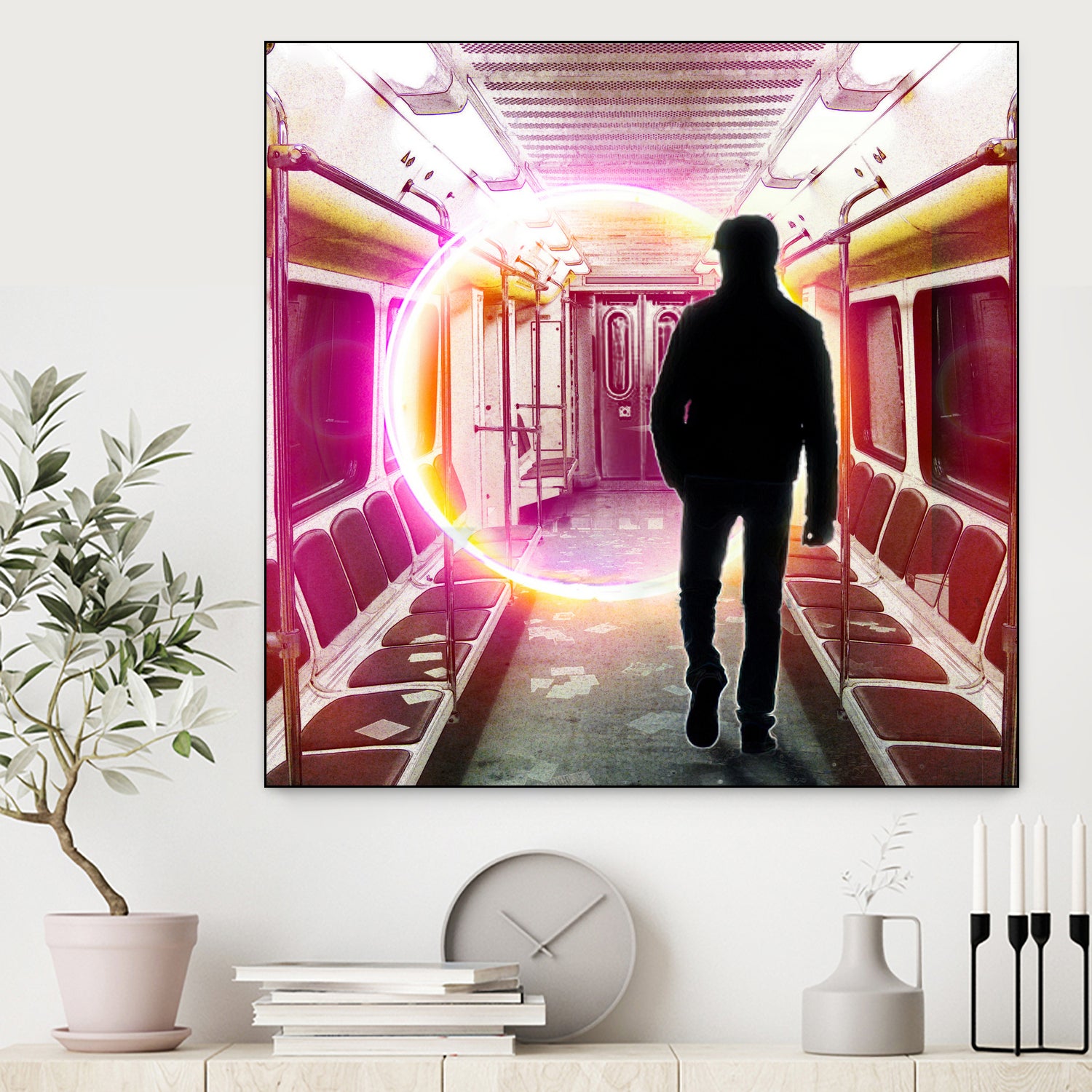 SUBWAY CAR 01 by Vin Zzep on GIANT ART - white digital painting