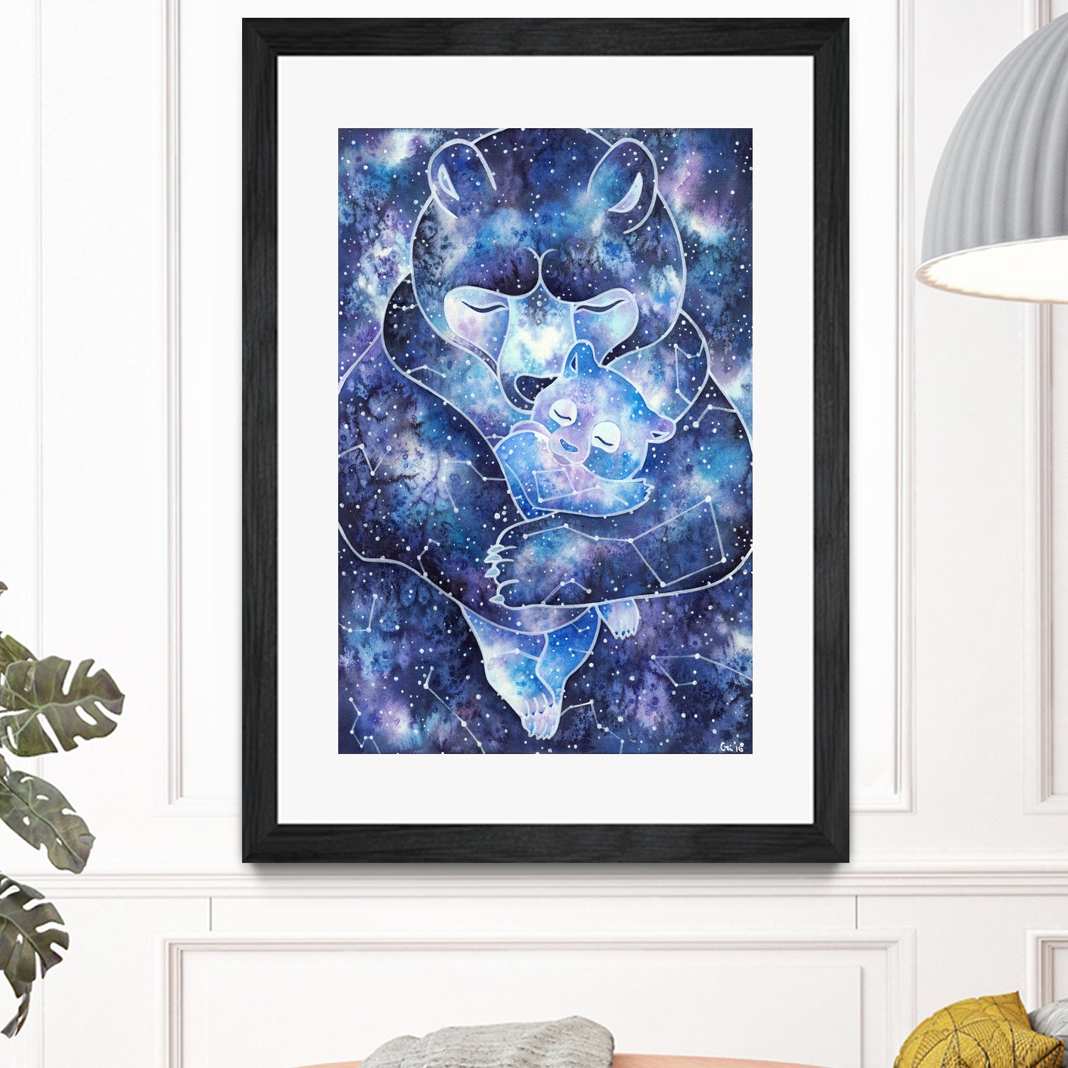 Ursa Major and Ursa Minor by Cristiana Palestini on GIANT ART - blue cartooning