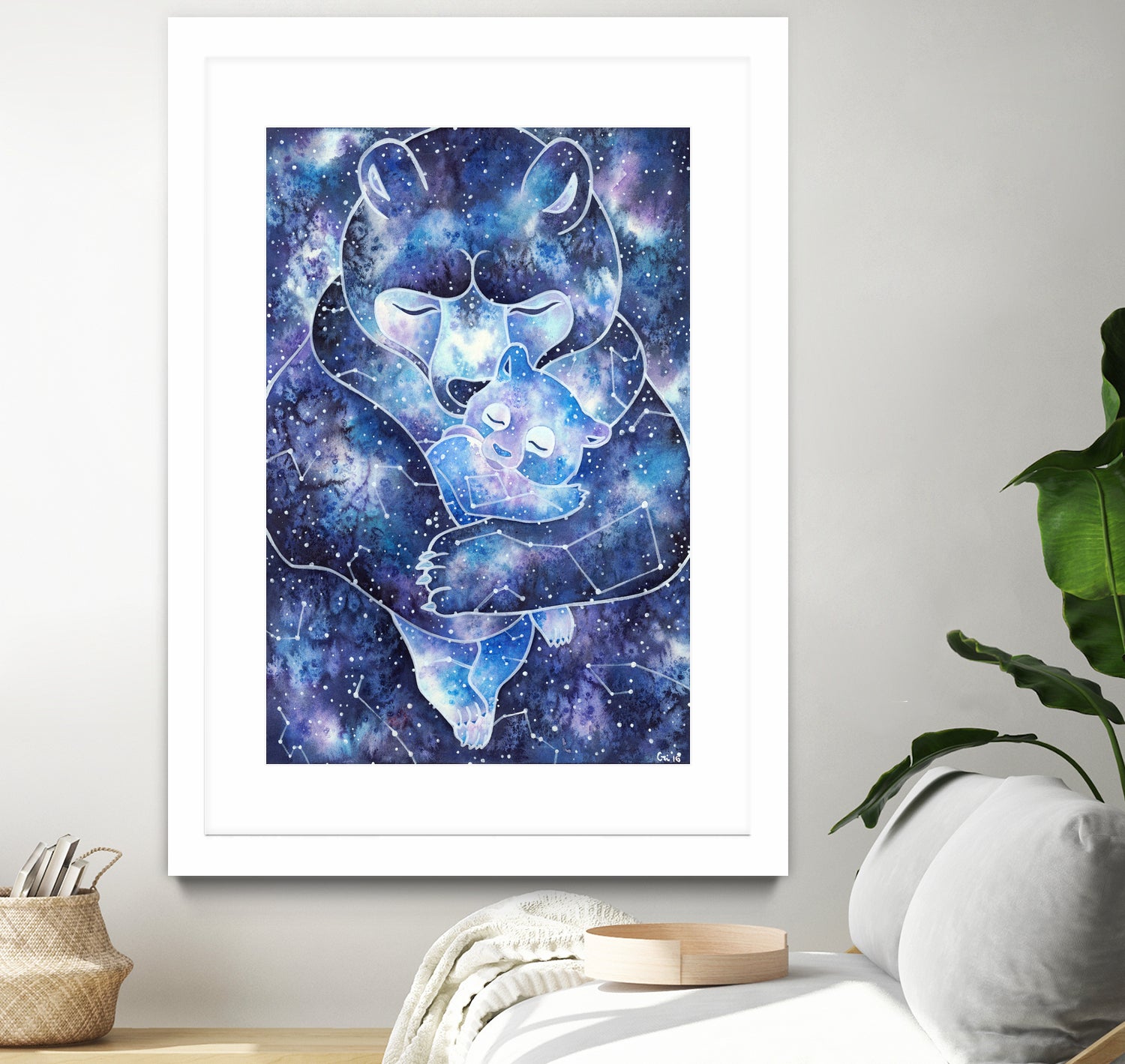 Ursa Major and Ursa Minor by Cristiana Palestini on GIANT ART - blue cartooning