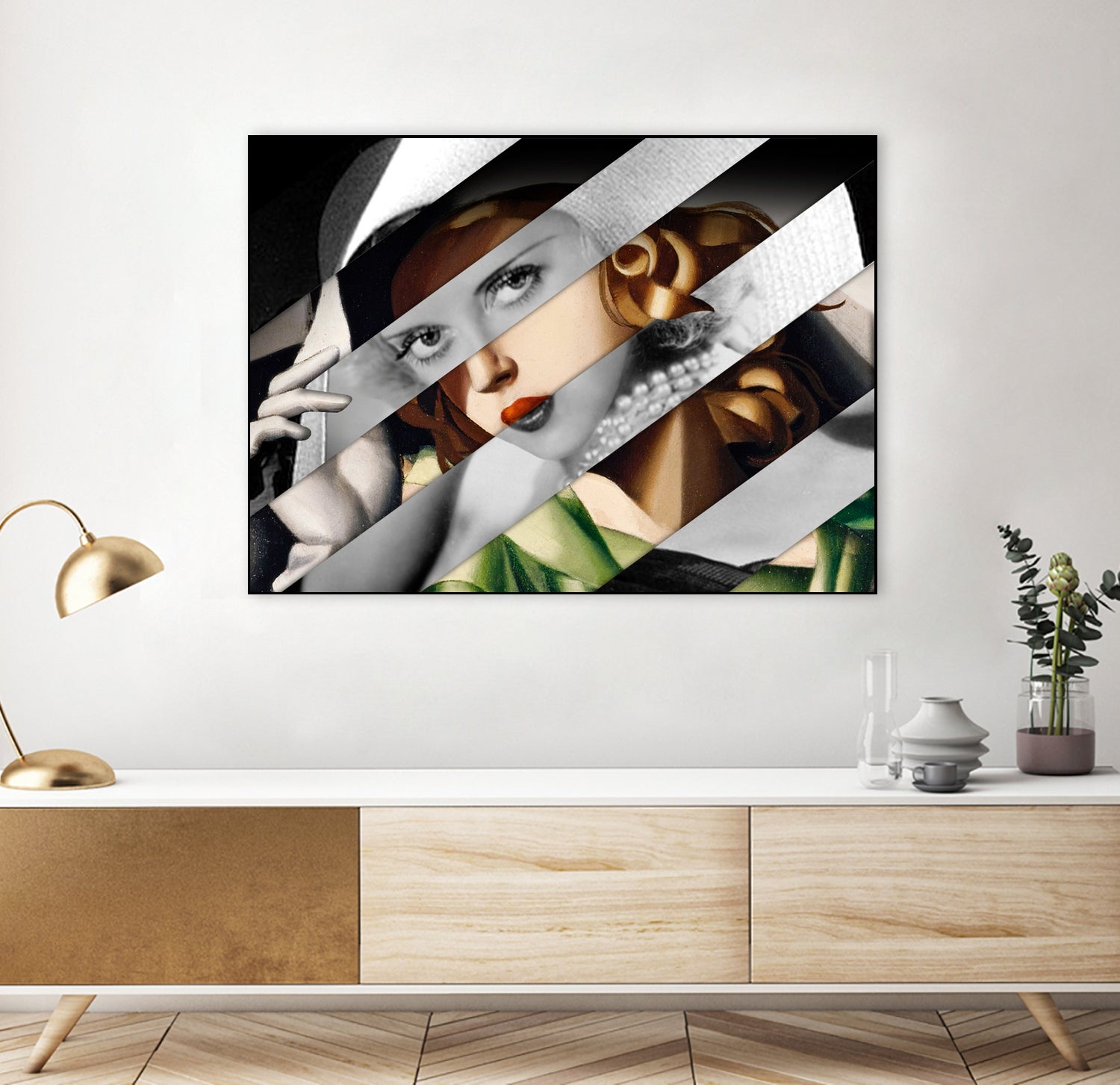 Tamara De Lempicka & Bette Davis by Luigi Tarini on GIANT ART - gray photo manipulation