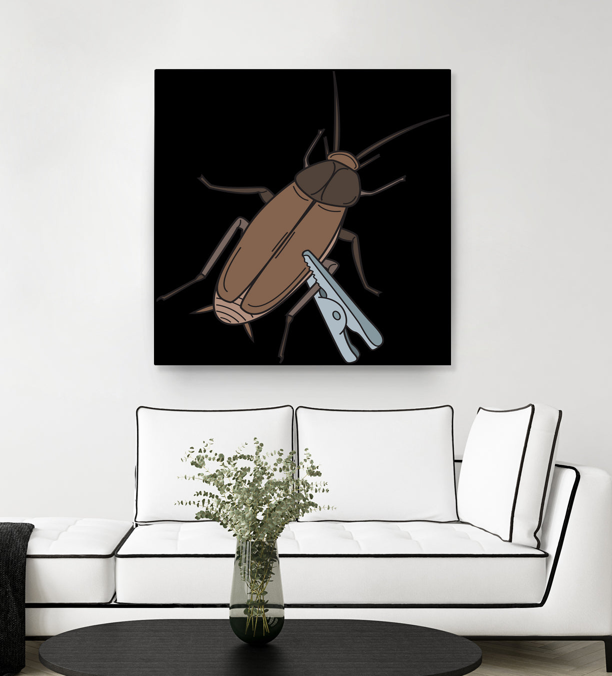 Roach-Clip by Proper Ganders on GIANT ART - brown vector illustration