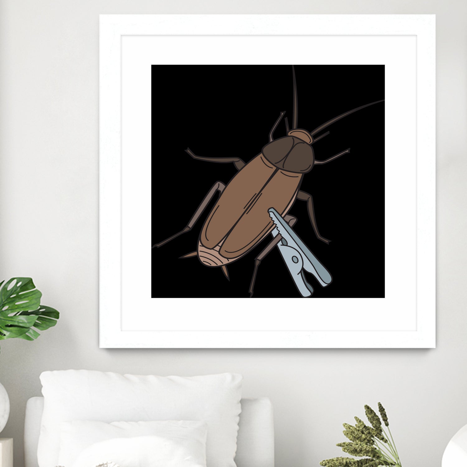 Roach-Clip by Proper Ganders on GIANT ART - brown vector illustration