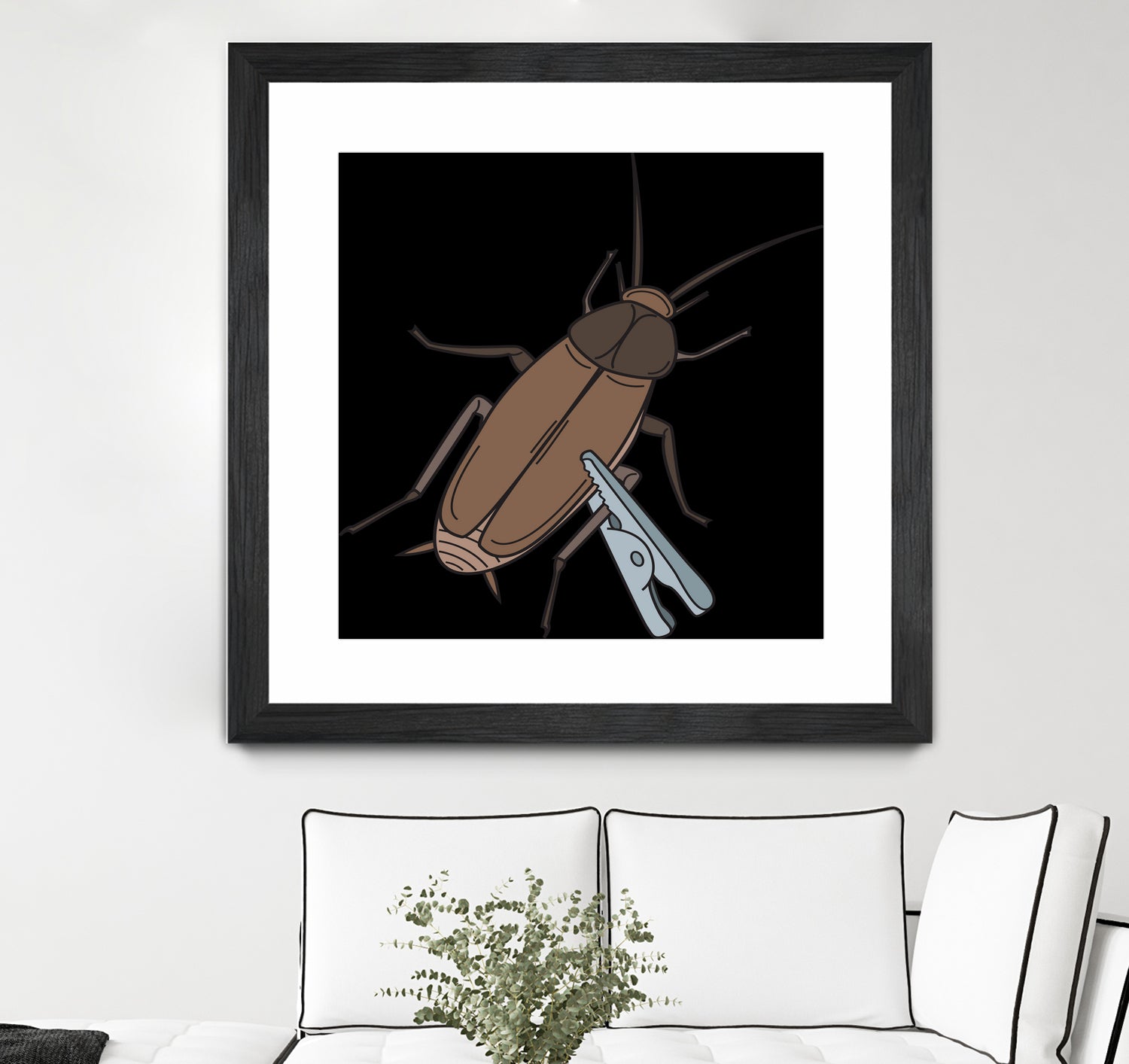 Roach-Clip by Proper Ganders on GIANT ART - brown vector illustration