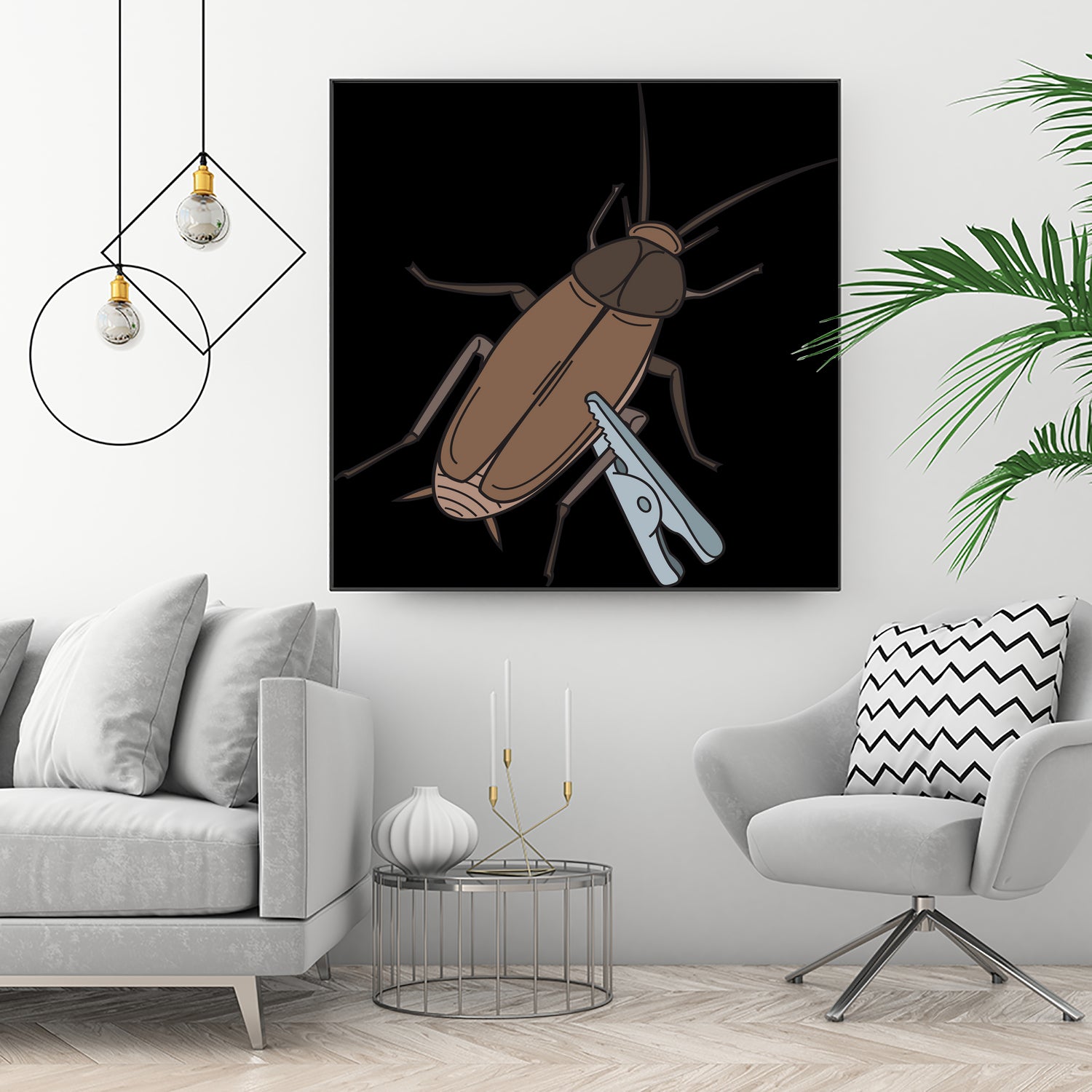 Roach-Clip by Proper Ganders on GIANT ART - brown vector illustration