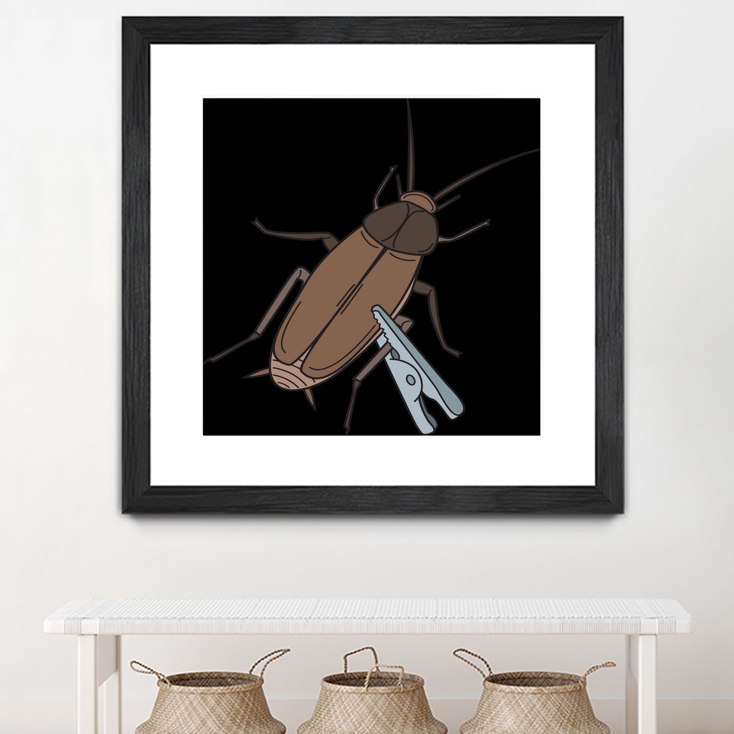 Roach-Clip by Proper Ganders on GIANT ART - brown vector illustration