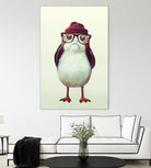 Hipster Porg by Andy Wynn on GIANT ART - red digital painting