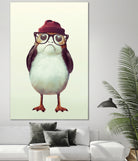 Hipster Porg by Andy Wynn on GIANT ART - red digital painting